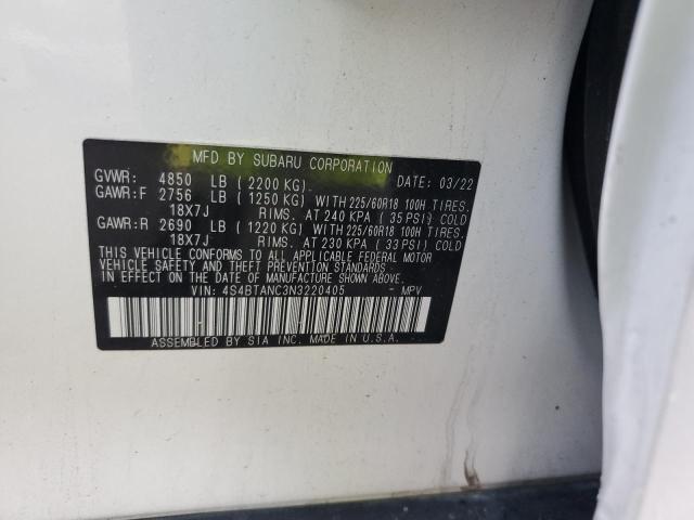 4S4BTANC3N3220405 Subaru Outback Limited