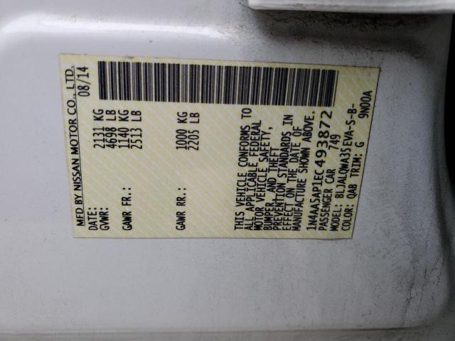 1N4AA5AP1EC493872 Nissan MAXIMA S