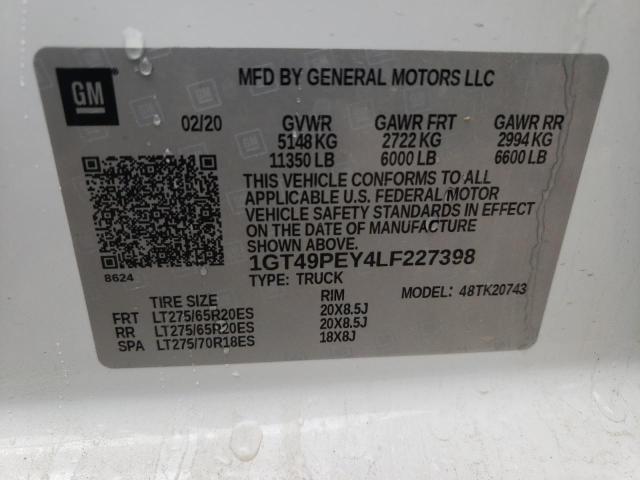 1GT49PEY4LF227398 GMC Sierra K2500 At4