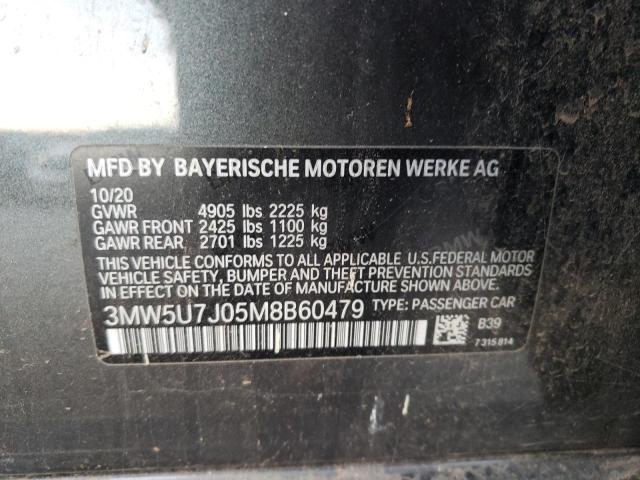 3MW5U7J05M8B60479 BMW M340I