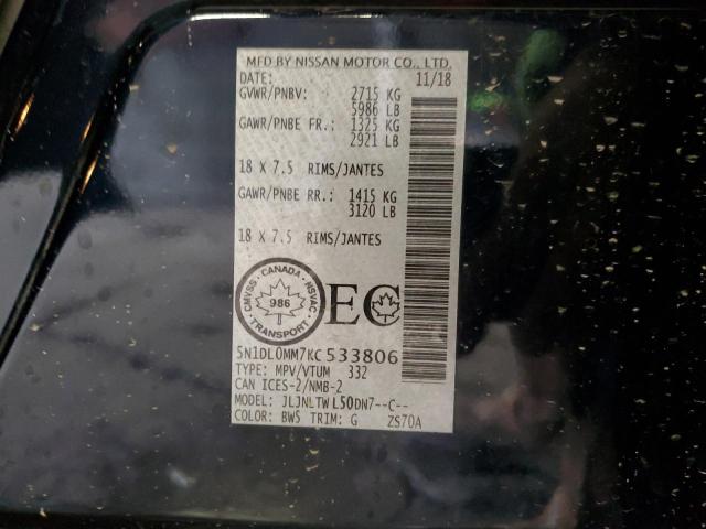 5N1DL0MM7KC533806 Infiniti QX60 LUXE