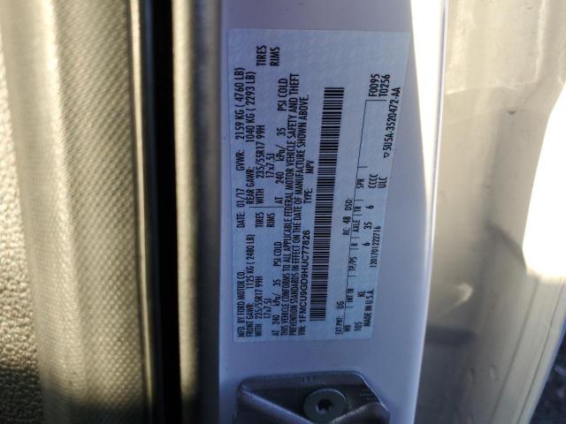 1FMCU9GD9HUC77826 Ford ESCAPE SE