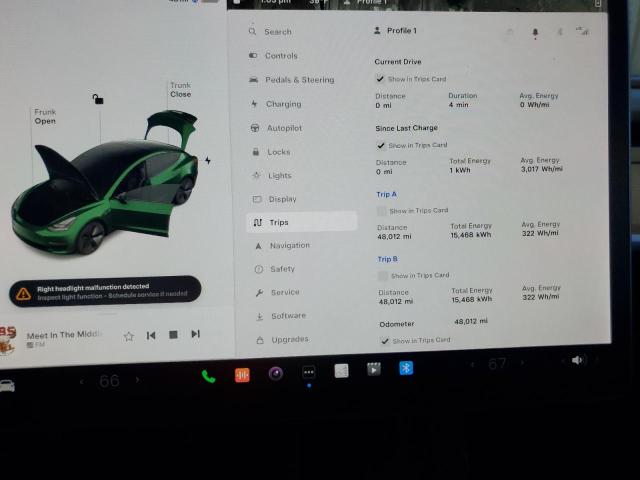 5YJ3E1EB7MF044874 Tesla MODEL 3
