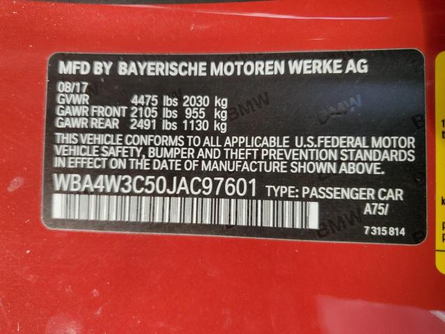 WBA4W3C50JAC97601 BMW 430I