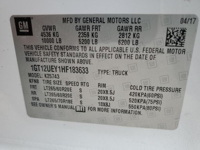 1GT12UEY1HF183633 GMC Sierra K2500 Denali
