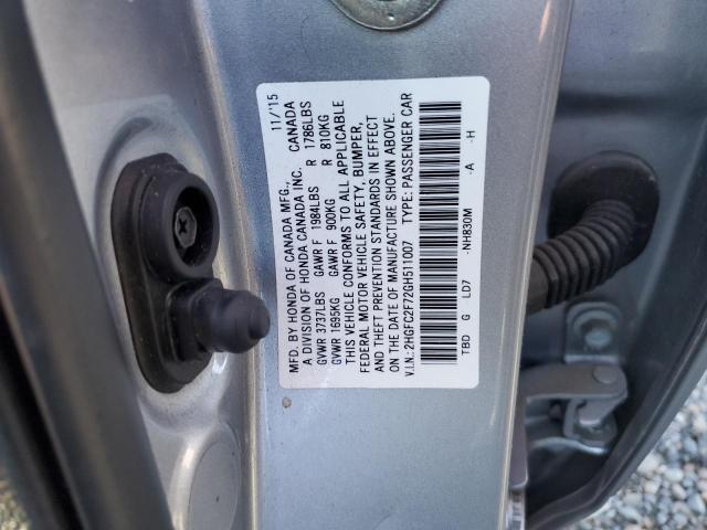 2HGFC2F72GH511007 Honda CIVIC EX
