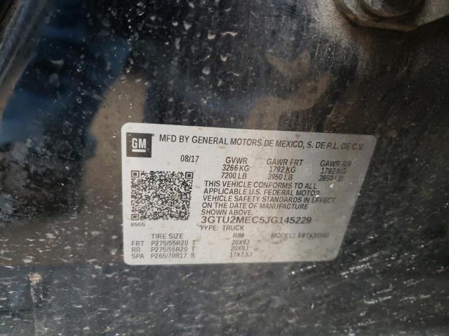 3GTU2MEC5JG145229 GMC Sierra K1500 Sle