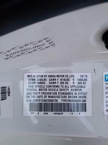 JHMZF1C66ES000736 Honda CR-Z EX