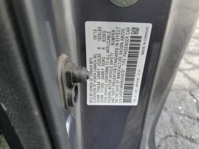 2HGFC4B66KH309787 Honda Civic Lx