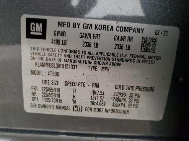 KL4MMESL3MB154331 Buick Encore Gx Select