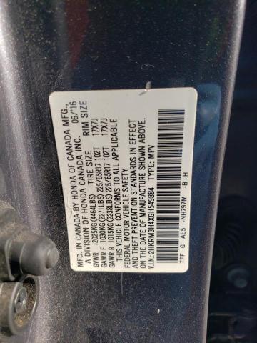 2HKRM3H4XGH549884 Honda CR-V SE
