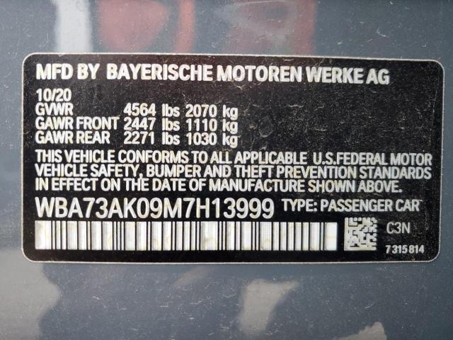 WBA73AK09M7H13999 BMW 228XI