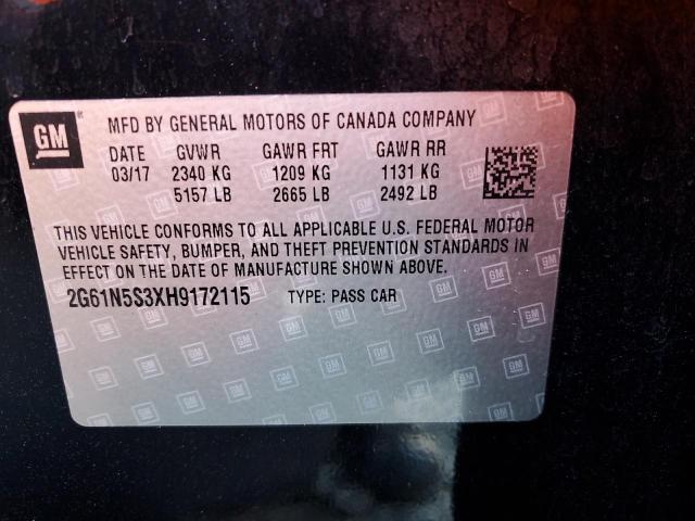 2G61N5S3XH9172115 Cadillac XTS LUXURY