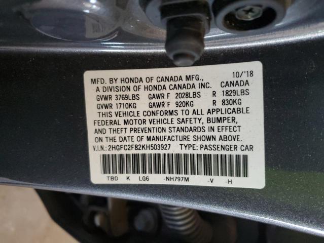2HGFC2F82KH503927 Honda Civic Sport