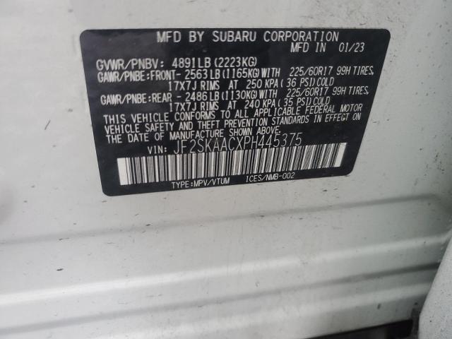 JF2SKAACXPH445375 Subaru Forester