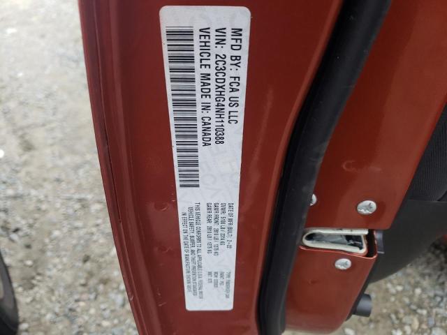 2C3CDXHG4NH110388 Dodge CHARGER GT