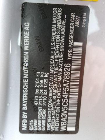 WBA3V5C54F5A78926 BMW 428 I