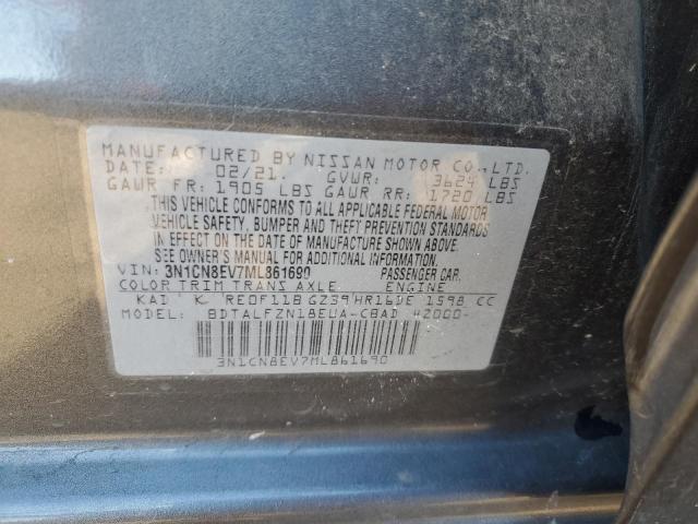 3N1CN8EV7ML861690 Nissan VERSA SV