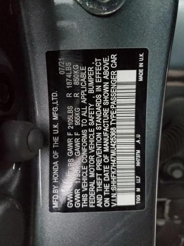 SHHFK7H47MU425368 Honda Civic Sport