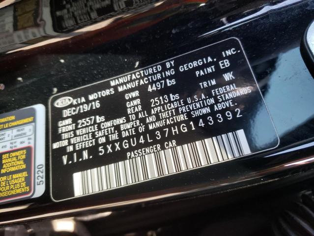 5XXGU4L37HG143392 KIA OPTIMA EX