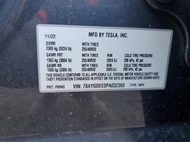7SAYGDEE0PA032369 Tesla Model Y