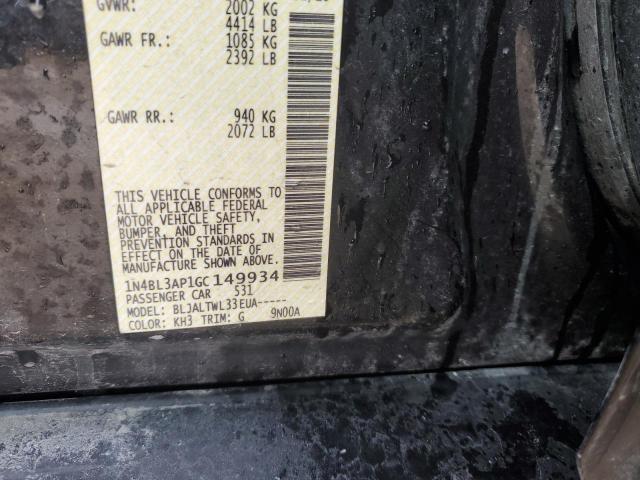 1N4BL3AP1GC149934 Nissan Altima 3.5sl