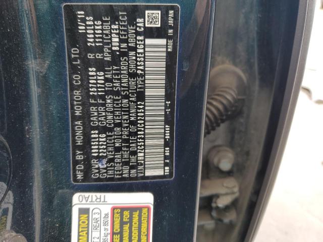 JHMZC5F38JC020542 Honda Clarity Touring