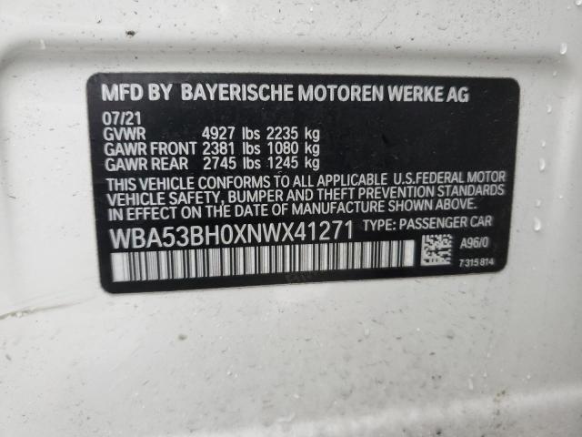 WBA53BH0XNWX41271 BMW 530 I