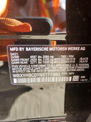 WBXYH9C01N5T77980 BMW X2 Sdrive28i
