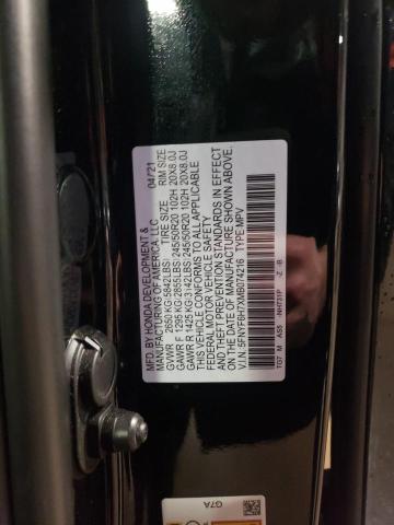 5FNYF6H7XMB074216 Honda Pilot Black
