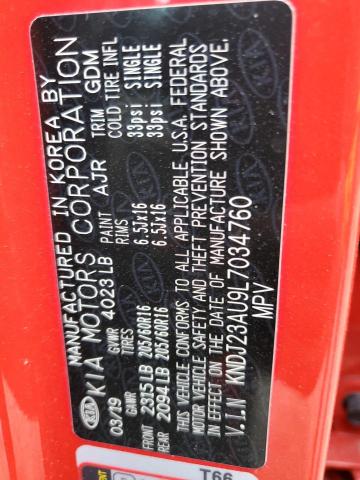 KNDJ23AU9L7034760 KIA SOUL LX