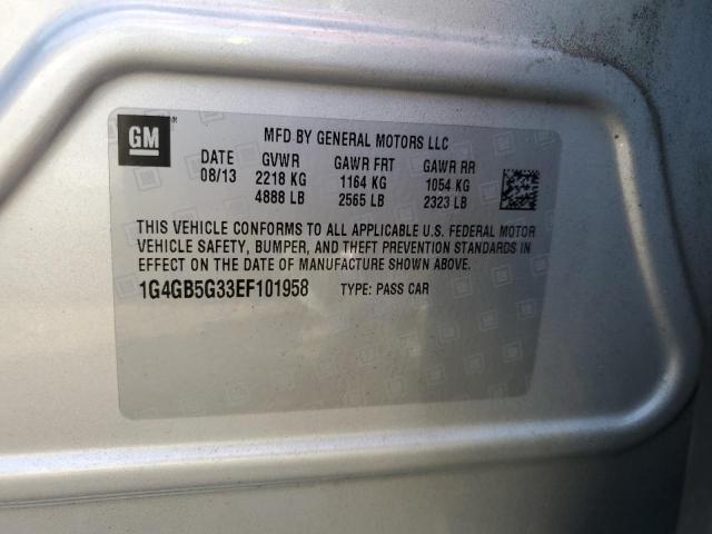 1G4GB5G33EF101958 Buick Lacrosse