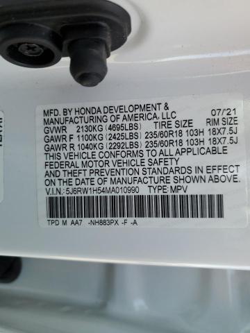 5J6RW1H54MA010990 Honda CR-V EX