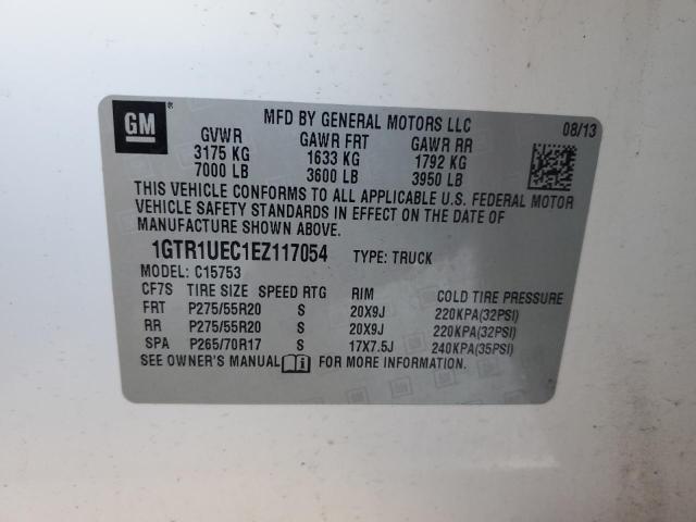 1GTR1UEC1EZ117054 GMC Sierra C1500 Sle