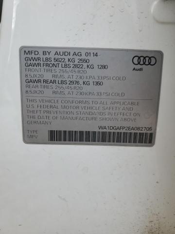 WA1DGAFP2EA082705 Audi Q5 Premium Plus
