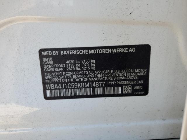WBA4J1C59KBM14877 BMW 430i Gran Coupe