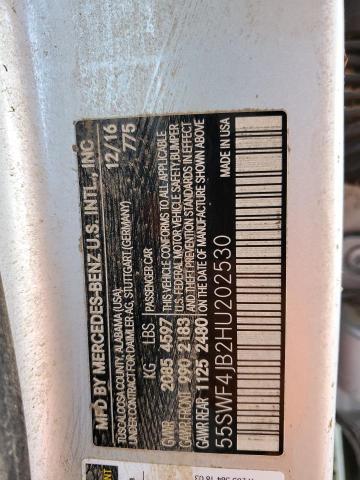 55SWF4JB2HU202530 Mercedes-Benz C 300