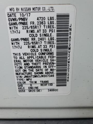 JN8AT2MV2JW307346 Nissan ROGUE S