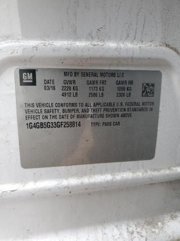 1G4GB5G33GF258814 Buick Lacrosse