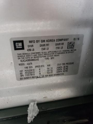 KL4CJASB5GB663443 Buick Encore