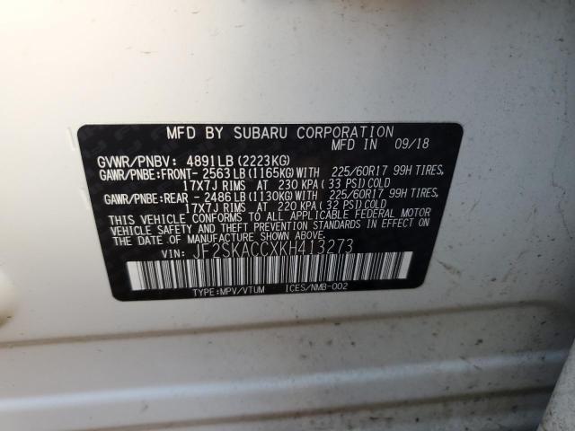 JF2SKACCXKH413273 Subaru Forester