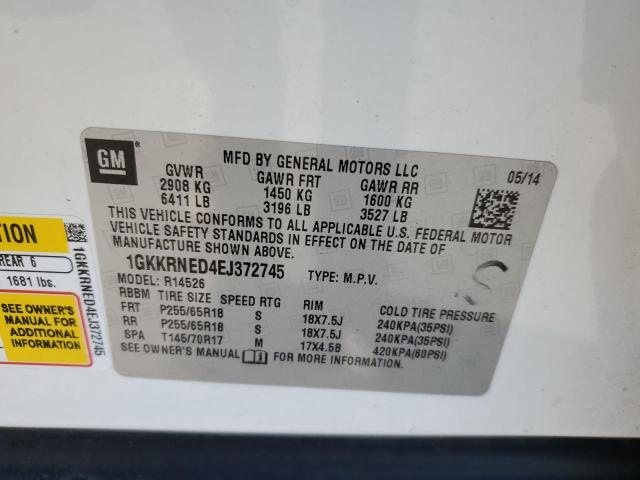 1GKKRNED4EJ372745 GMC ACADIA SLE