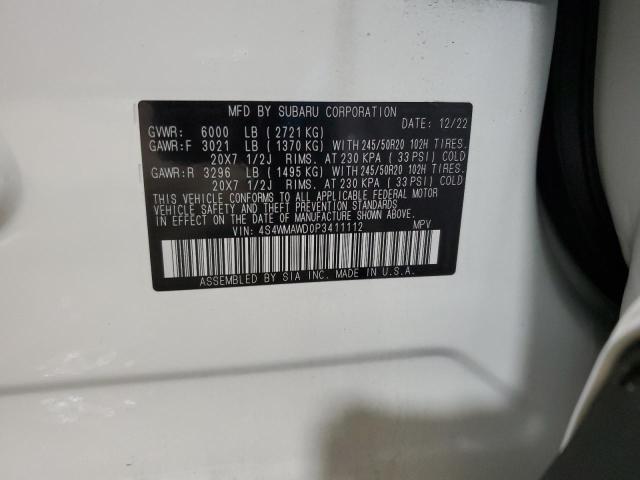 4S4WMAWD0P3411112 Subaru Ascent Touring