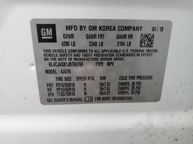 KL4CJASB1JB704769 Buick Encore Preferred