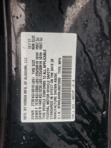 5FNRL6H9XJB072895 Honda Odyssey Elite
