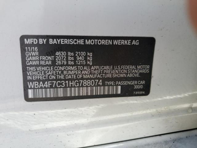 WBA4F7C31HG788074 BMW 430i Gran Coupe