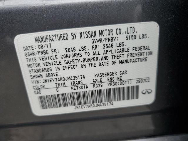 JN1EV7AR0JM435174 Infiniti Q50 LUXE