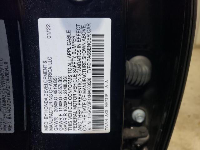 1HGCV3F1XNA008528 Honda ACCORD HYBRID
