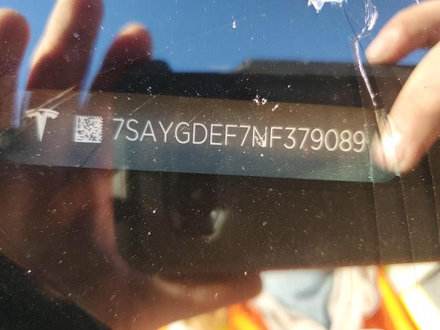7SAYGDEF7NF379089 Tesla Model Y