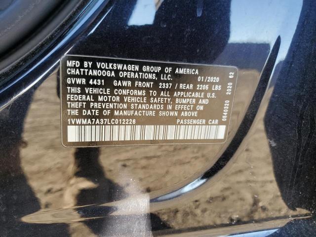 1VWMA7A37LC012226 Volkswagen Passat R-line